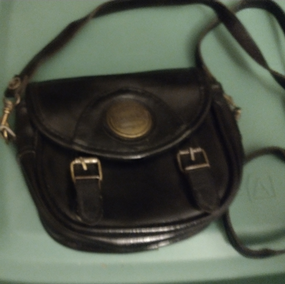 VINTAGE!! BLACK MAXIME FANNY PACK / CROSS BODY PURSE